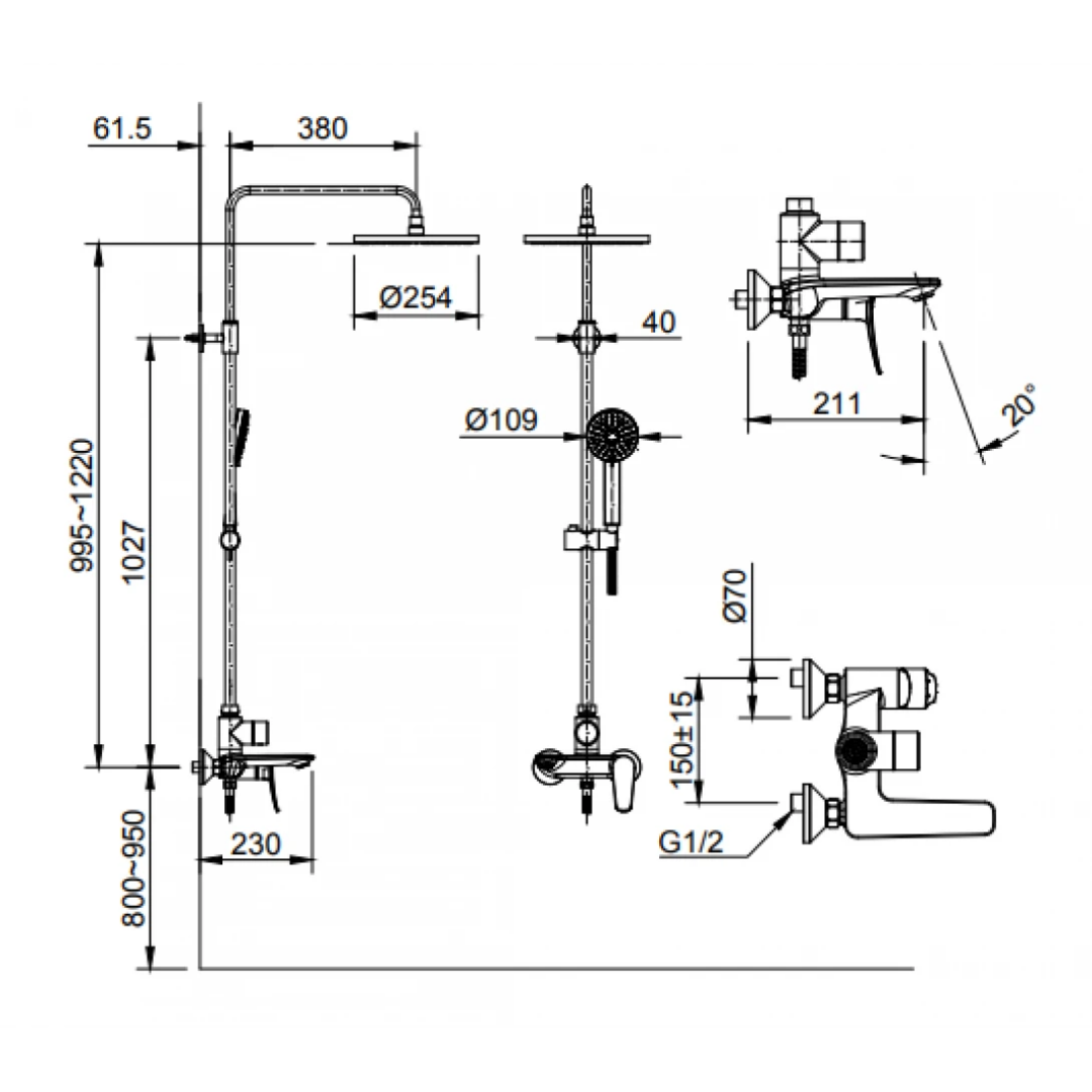 Sen Cây Nóng Lạnh INAX BFV-515S