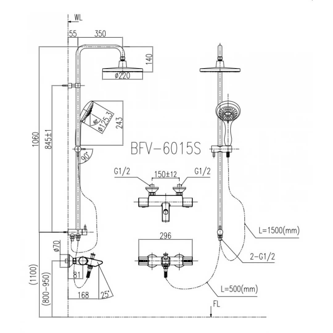 Sen Cây Nóng Lạnh INAX BFV-6015S