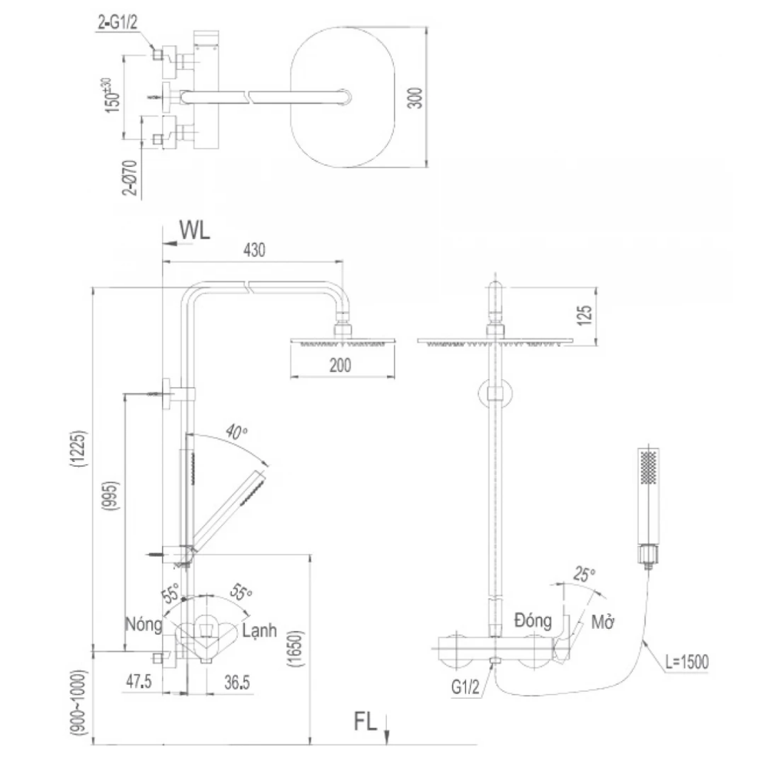 Sen Cây Nóng Lạnh INAX BFV-60S
