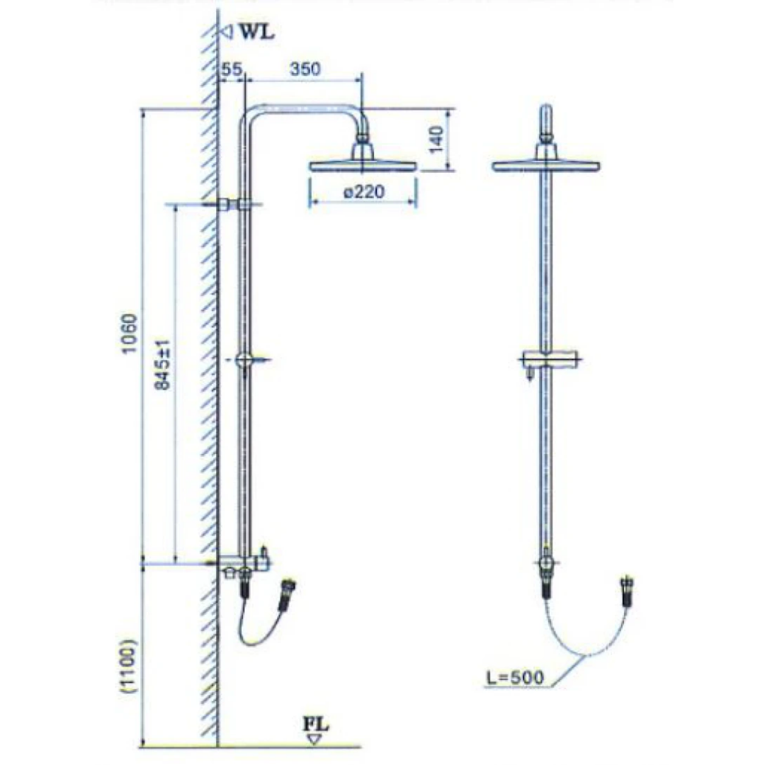 Thân Sen Cây INAX BFV-CL2