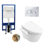 Bồn cầu treo tường nắp rửa điện tử S2 TOTO CW822RA TCF33461GAA WH172A MB174P