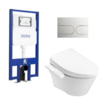 Bồn cầu treo tường nắp rửa điện tử S2 giấu dây TOTO CW822REA TCF33461GAA WH172AT TCA465 MB175M