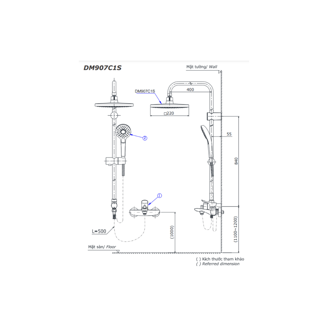 Sen Cây Nóng Lạnh TOTO TTMR302V/DGH104ZR/DM907C1S