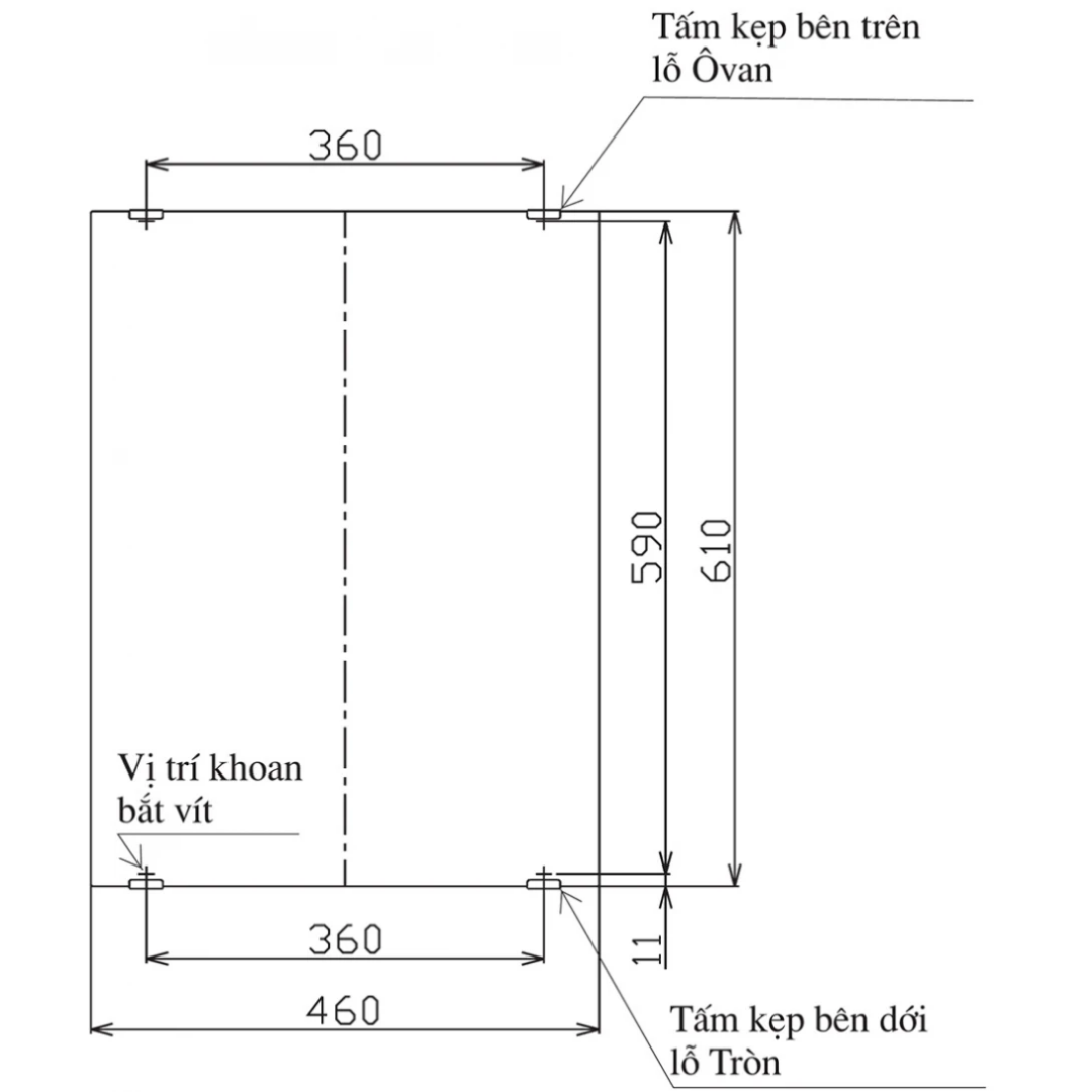 Gương Tráng Bạc Phòng Tắm Inax KF-4560VA