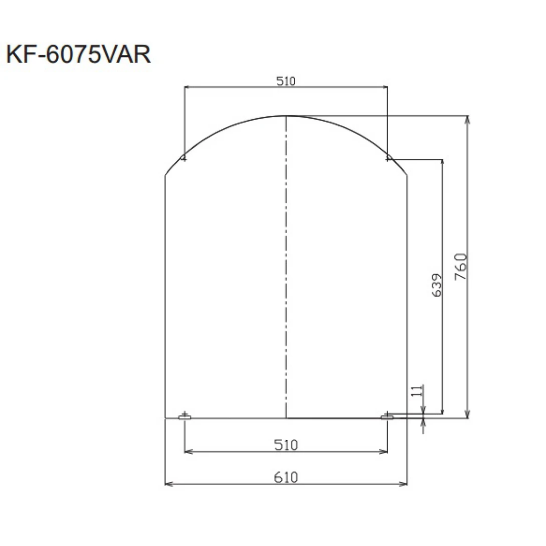 Gương Tráng Bạc Phòng Tắm Inax KF-6075VAR