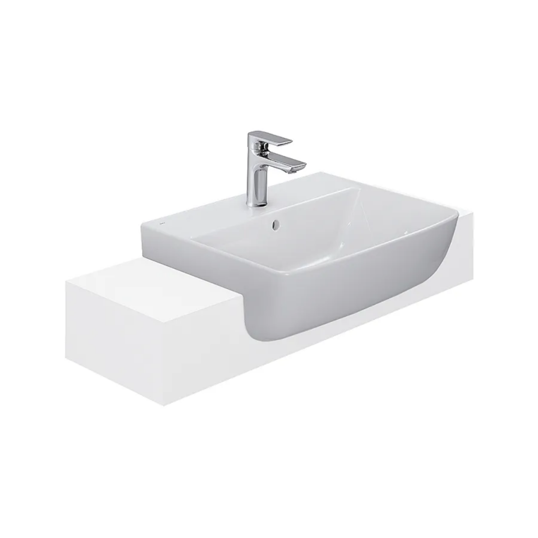 Chậu Lavabo Bán Âm INAX L-345VEC