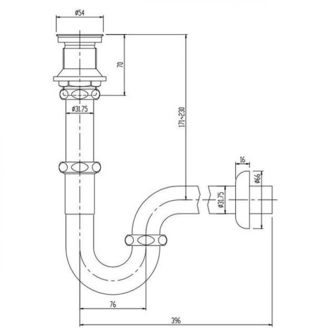 Bộ Xả Lavabo INAX LF-105PAL Chữ P