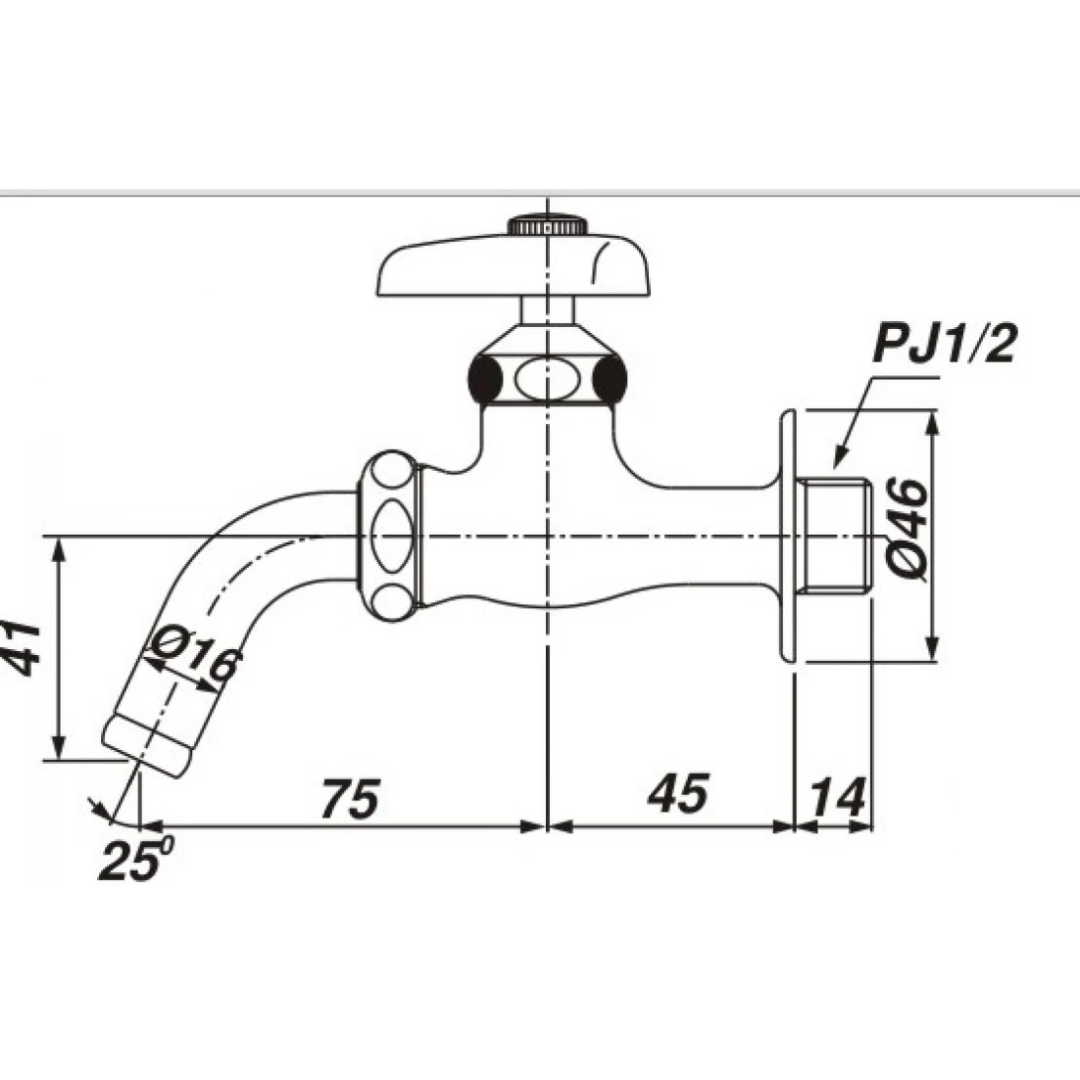 Vòi Lavabo Lạnh INAX LF-7R-13