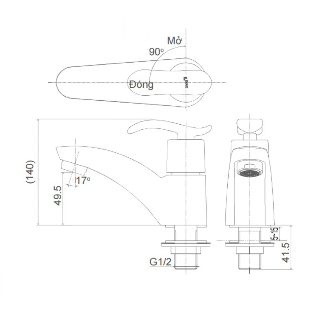 Vòi Lavabo Lạnh INAX LFV-11A