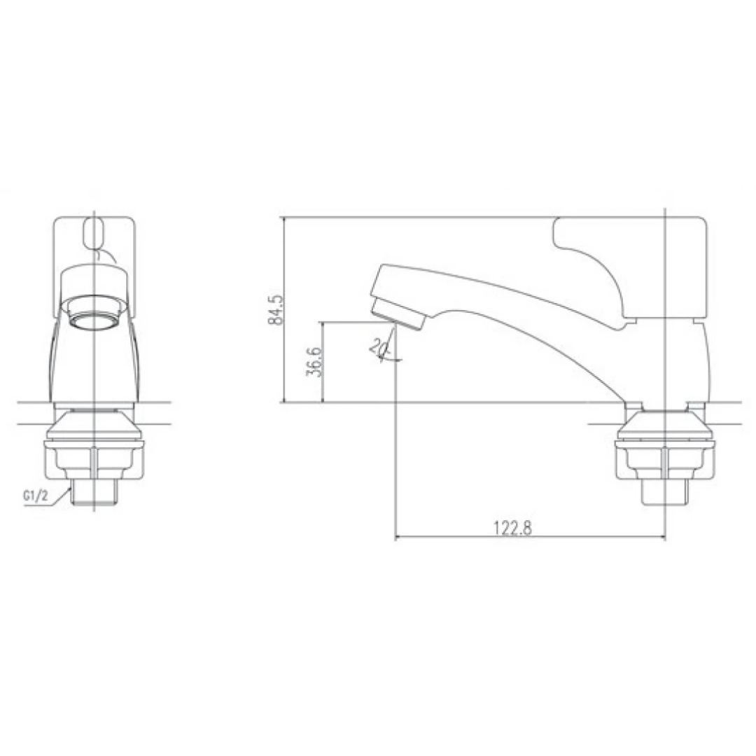 Vòi Lavabo Lạnh INAX LFV-13B