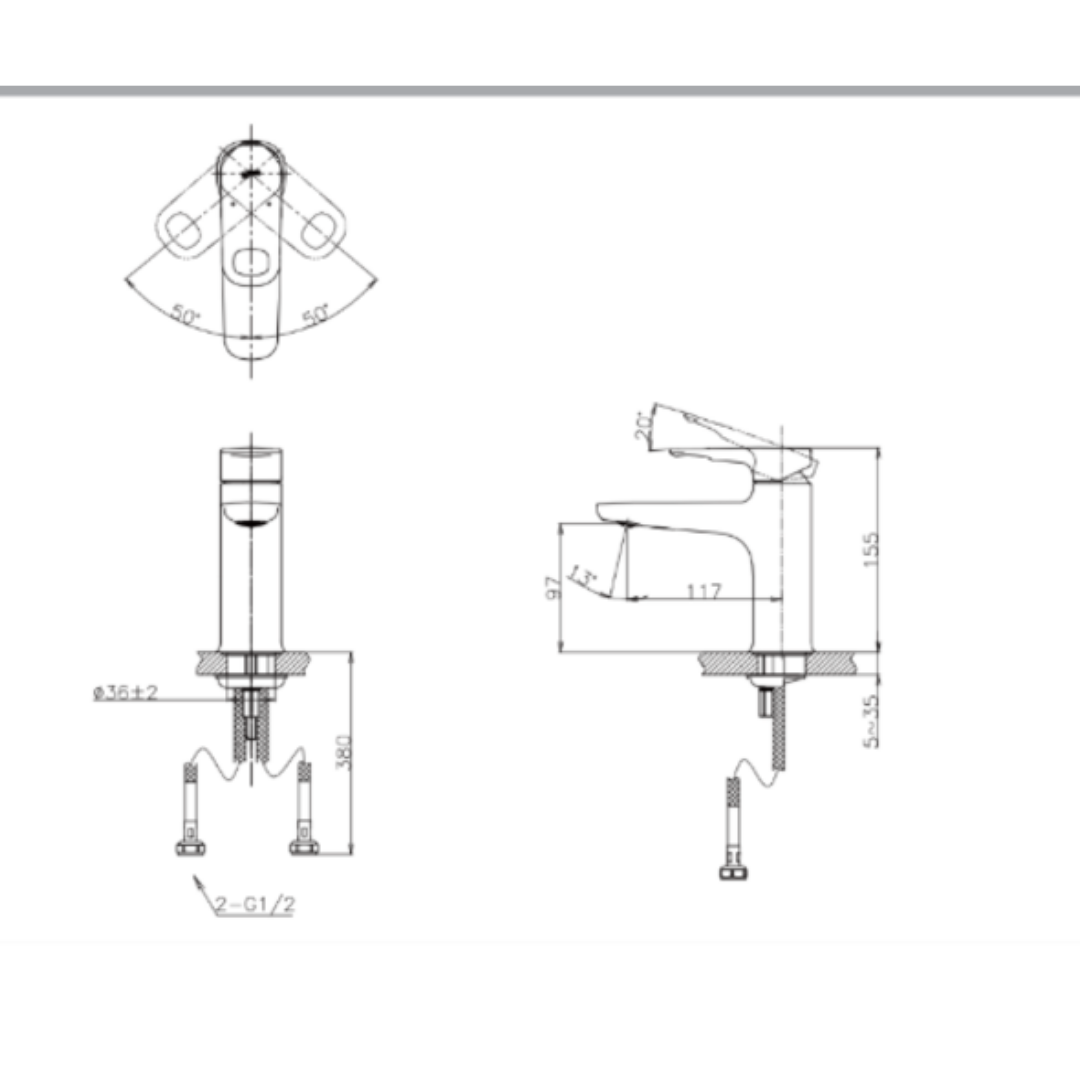 Vòi Lavabo Nóng Lạnh INAX LFV-652SH