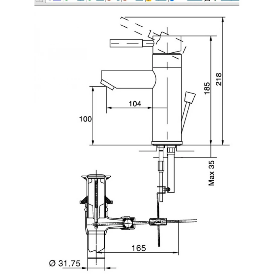 Vòi Lavabo Nóng Lạnh INAX LFV-8000S