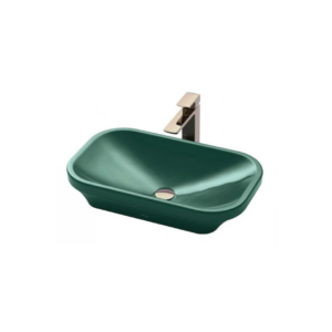 Chậu Rửa Lavabo TOTO LW630JDW/F#FRG Đặt Bàn Rừng Xanh 600x370 mm
