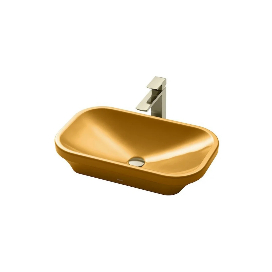 Chậu Rửa Lavabo TOTO LW630JDW/F#MDR Đặt Bàn Cam Vàng