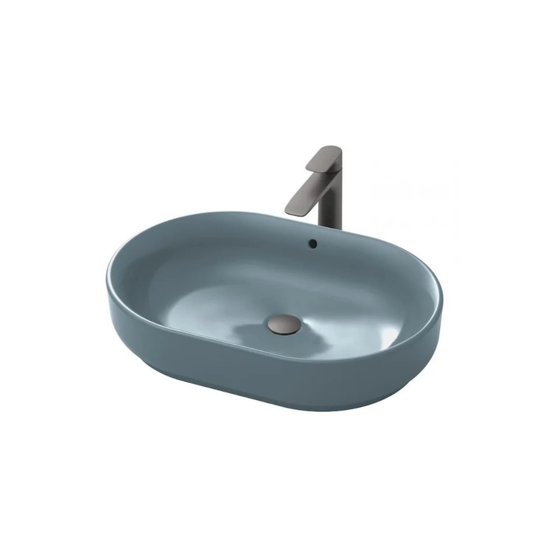 Chậu Rửa Lavabo TOTO LW896JW/F#ASB Đặt Bàn Xanh Tro