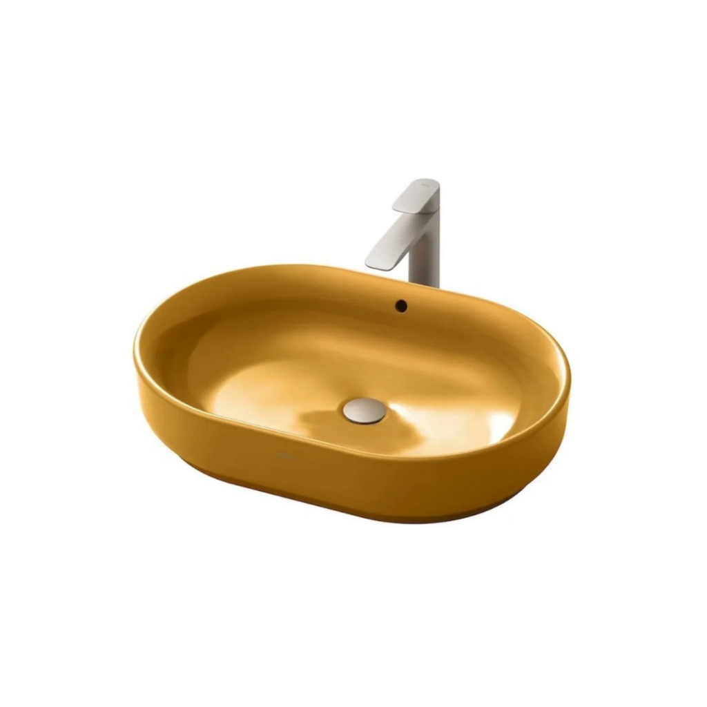 Chậu Rửa Lavabo TOTO LW896JW/F#MDR Đặt Bàn Cam Vàng