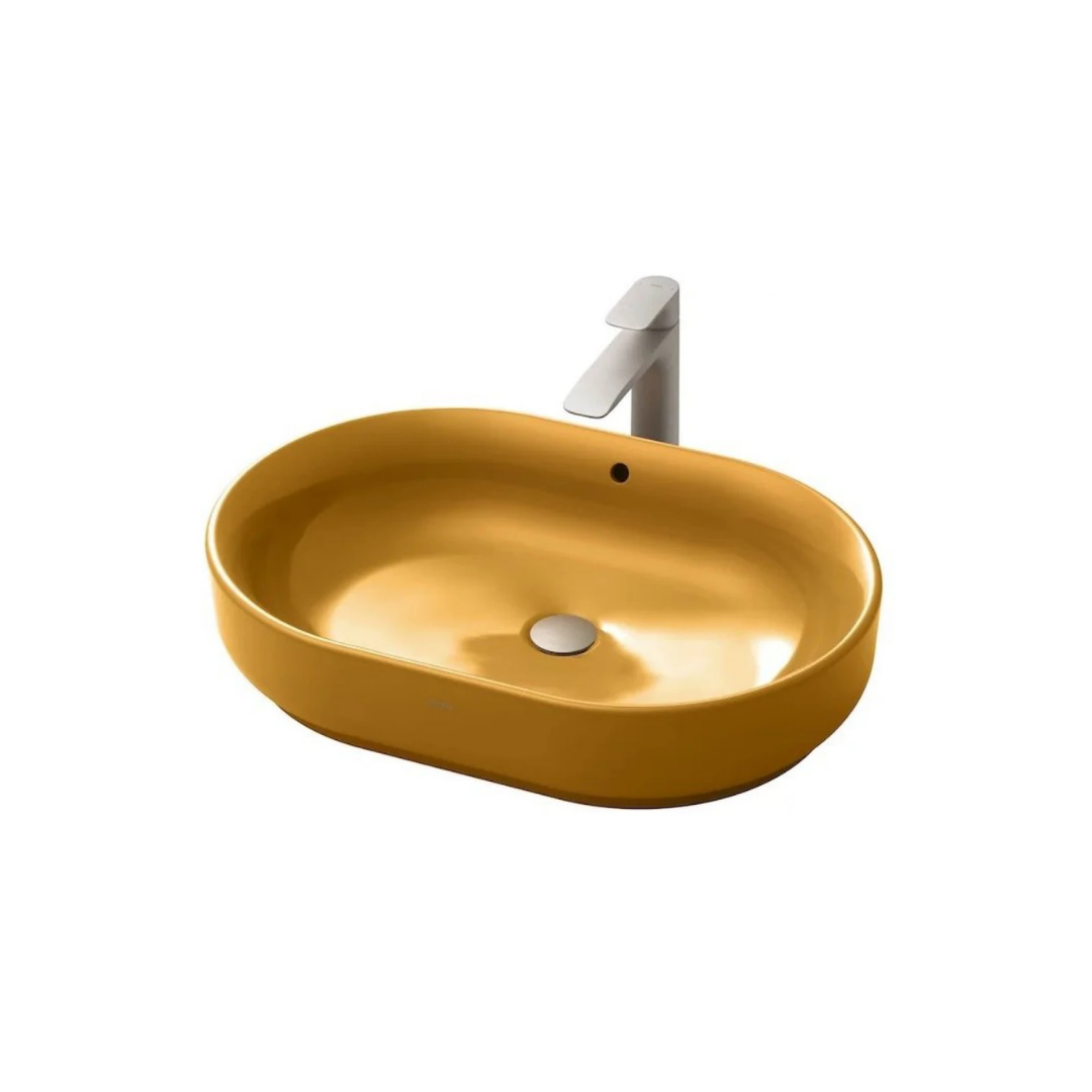 Chậu Rửa Lavabo TOTO LW896JW/F#MDR Đặt Bàn Cam Vàng