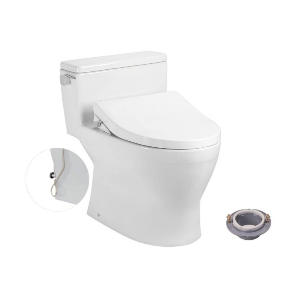 Bồn Cầu 1 Khối TOTO MS188VKE4 T53P100VR Nắp Cơ TCW1211A