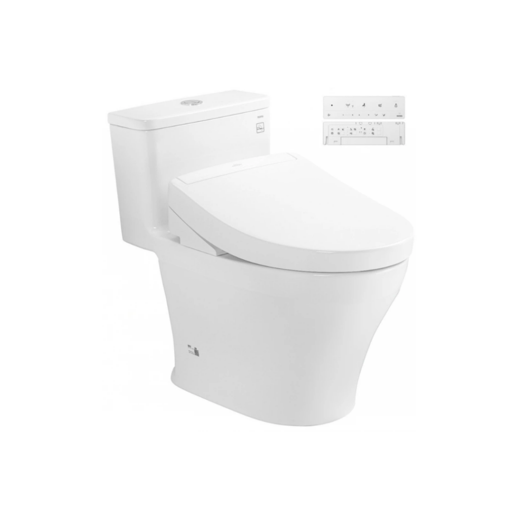 Bồn Cầu Điện Tử TOTO MS857CDW25 Nắp Rửa Washlet TCF34461GAA S5 Giấu Dây