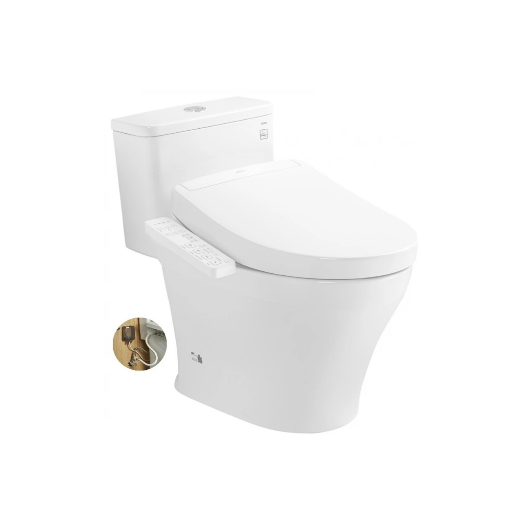 Bồn Cầu Điện Tử TOTO MS857DW24 Nắp Rửa Washlet TCF33461GAA S2