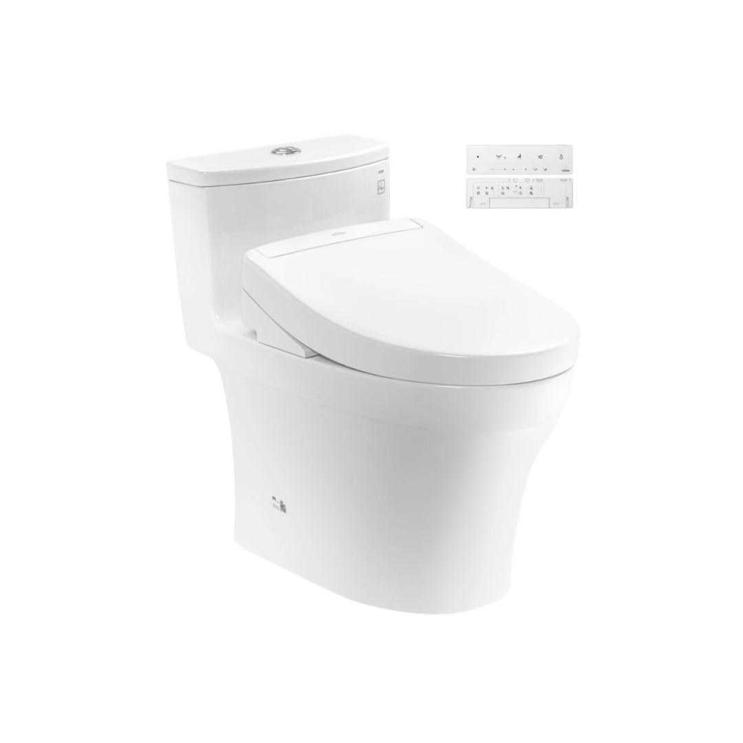Bồn Cầu Điện Tử TOTO MS885CDW25 Nắp Rửa Washlet TCF34461GAA S5 Giấu Dây
