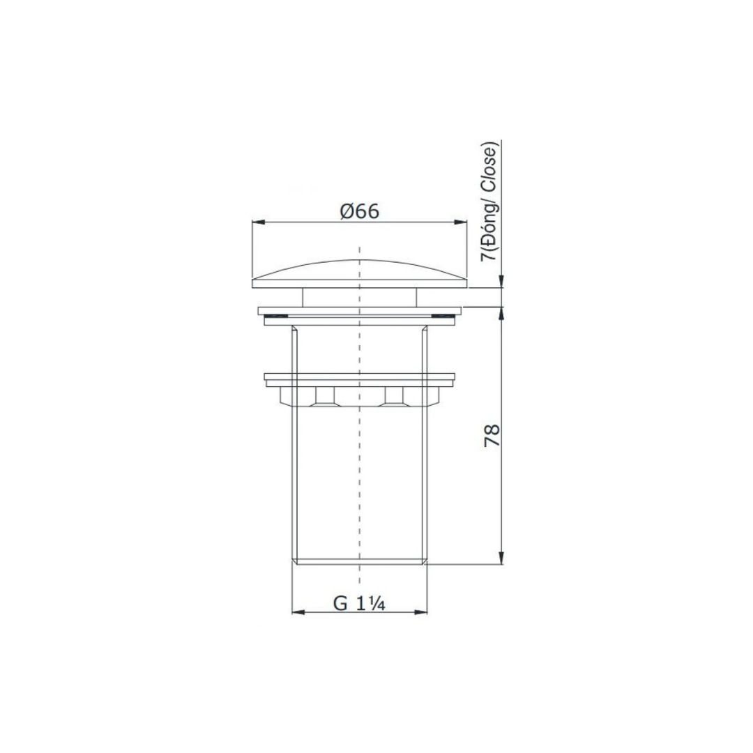 Bộ Xả Nhấn Cho Lavabo TOTO T6JV2N