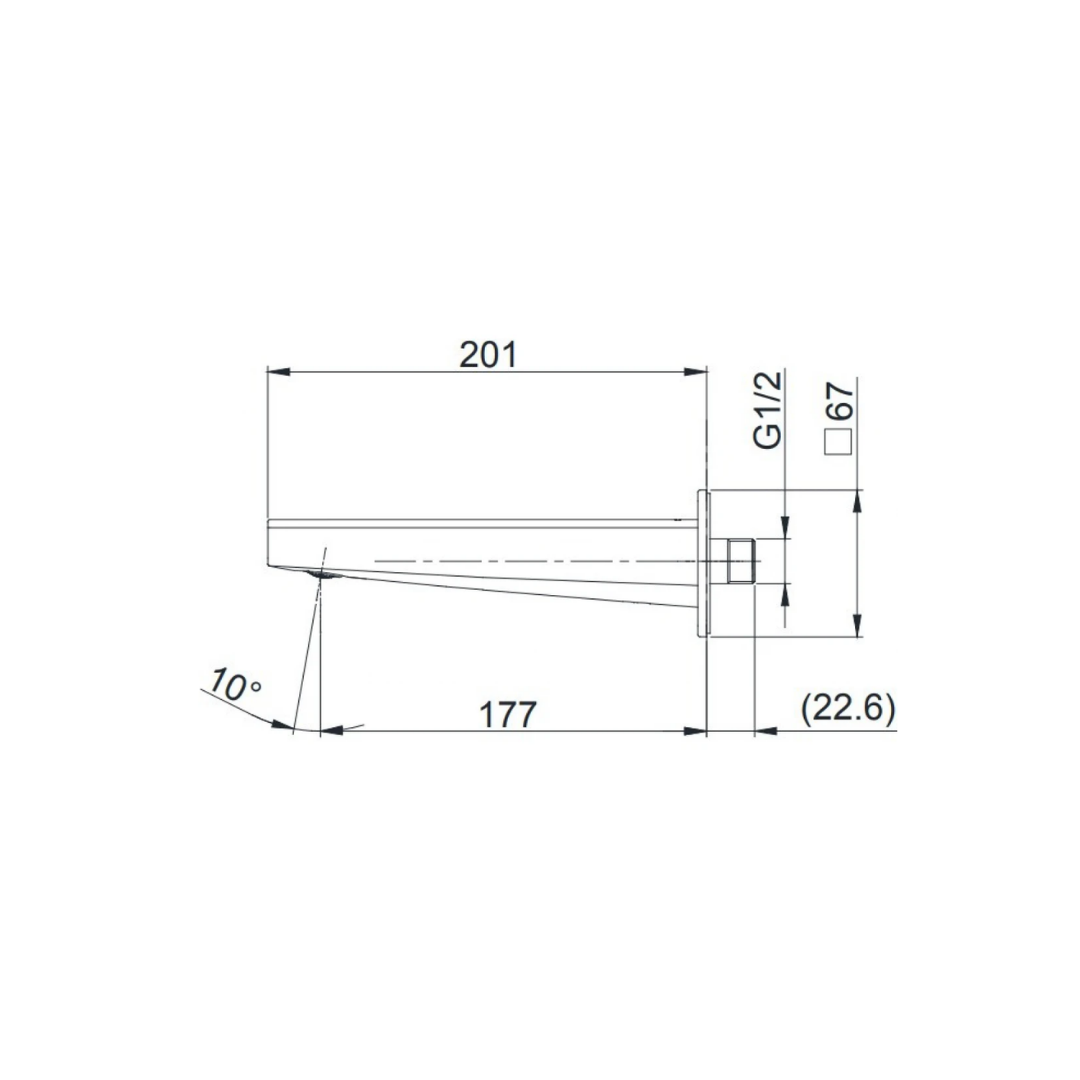 Vòi Xả Bồn TOTO TBG10001B Âm Tường