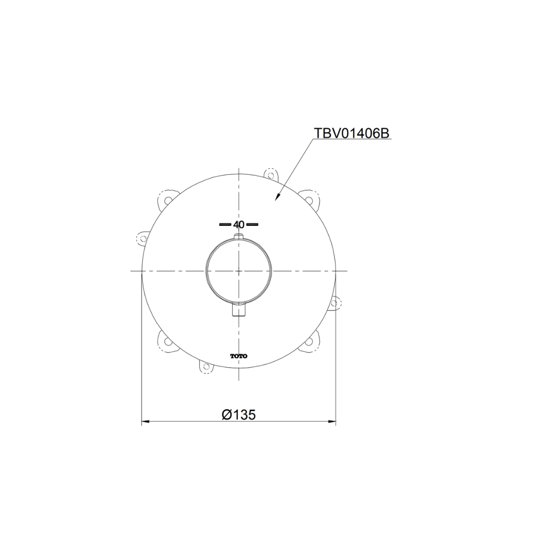 Van điều chỉnh nhiệt độ TOTO TBV01406B