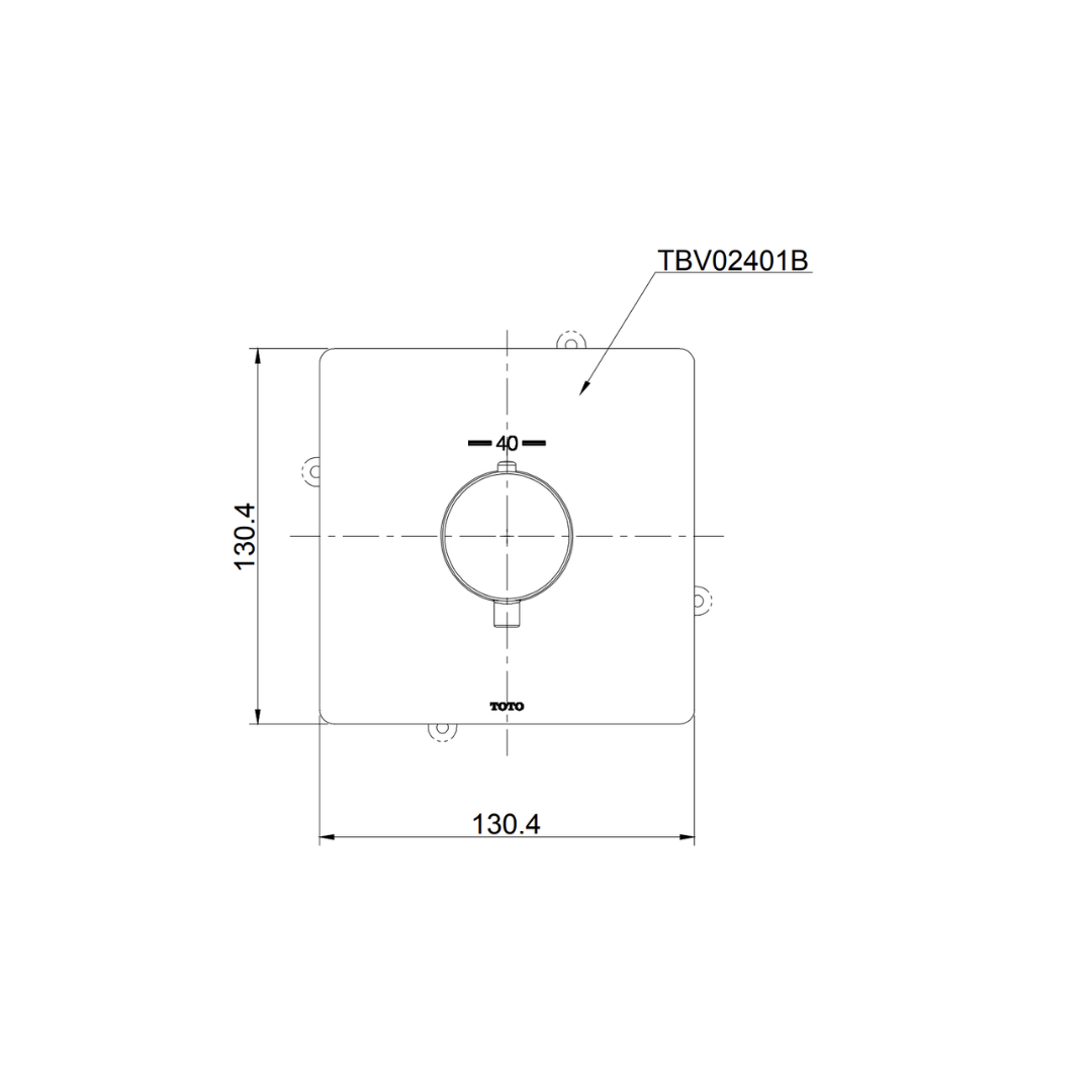 Van điều chỉnh nhiệt độ TOTO TBV02401B