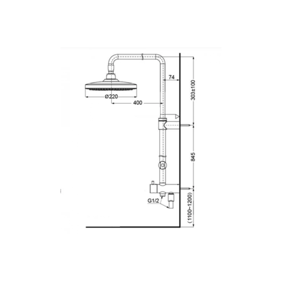 Thân Sen Cây TOTO TBW01002BA 2 Chế Độ