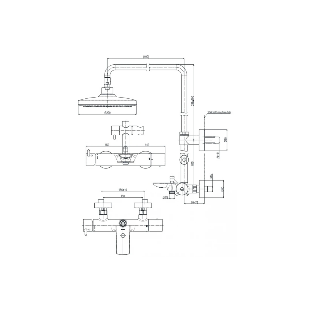 Sen Cây Nóng Lạnh TOTO TBW01301AB