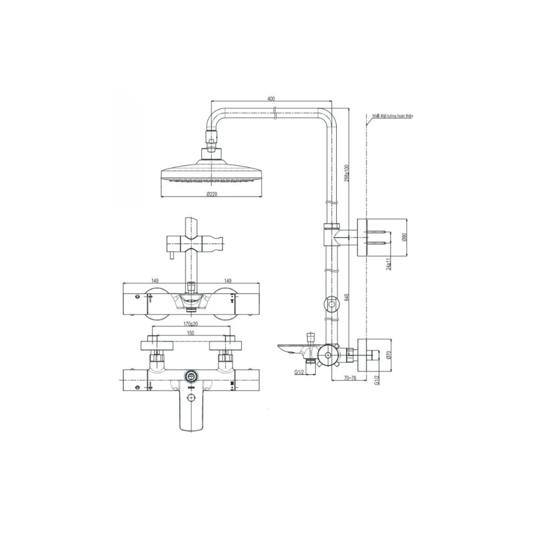 Sen Cây Nhiệt Độ TOTO TBW01401AA