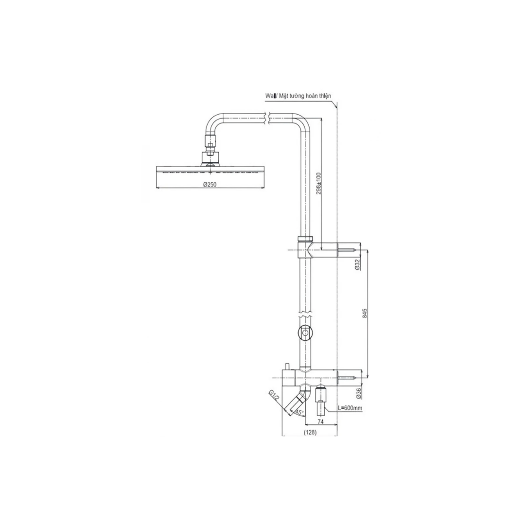 Thân Sen Cây TOTO TBW07006A Bát Tròn 250mm