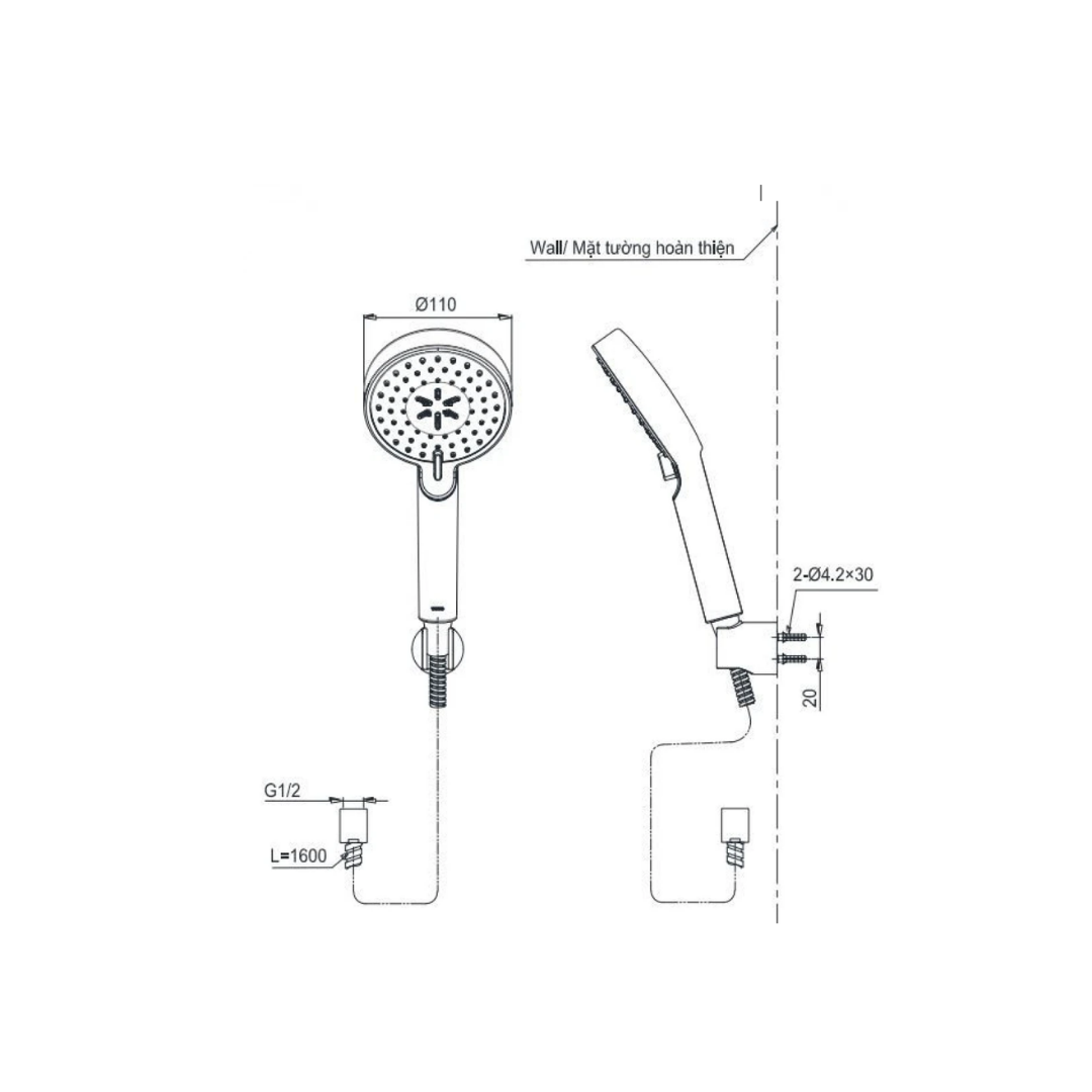 Tay Sen TOTO TBW07009A 3 Chế Độ