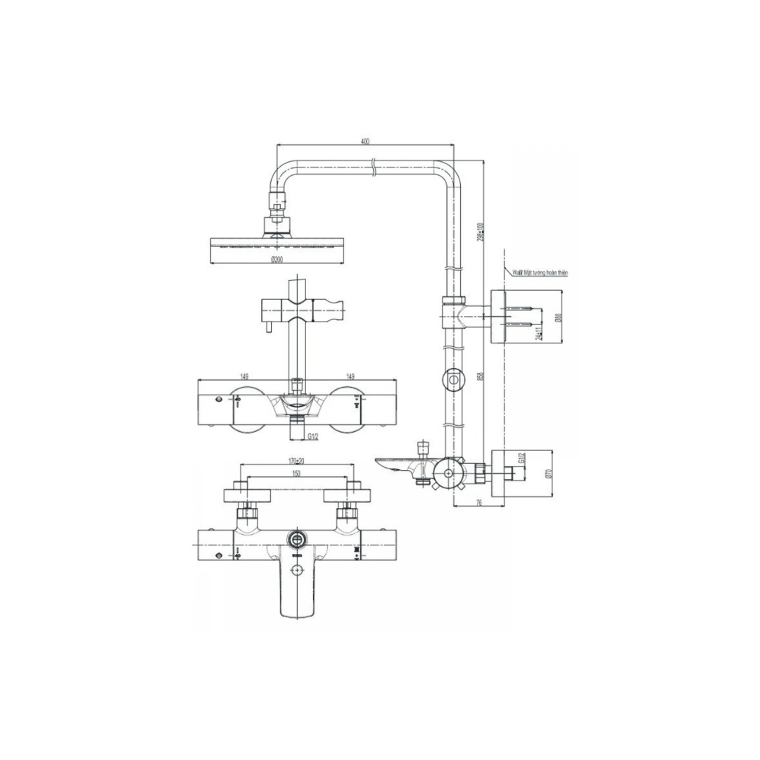 Sen Cây Nhiệt Độ TOTO TBW07401A