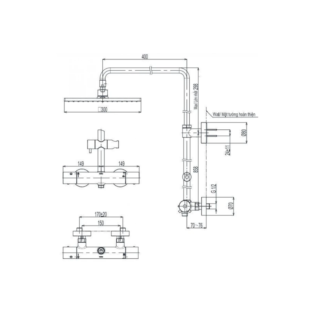 Sen Cây Nhiệt Độ TOTO TBW08406A