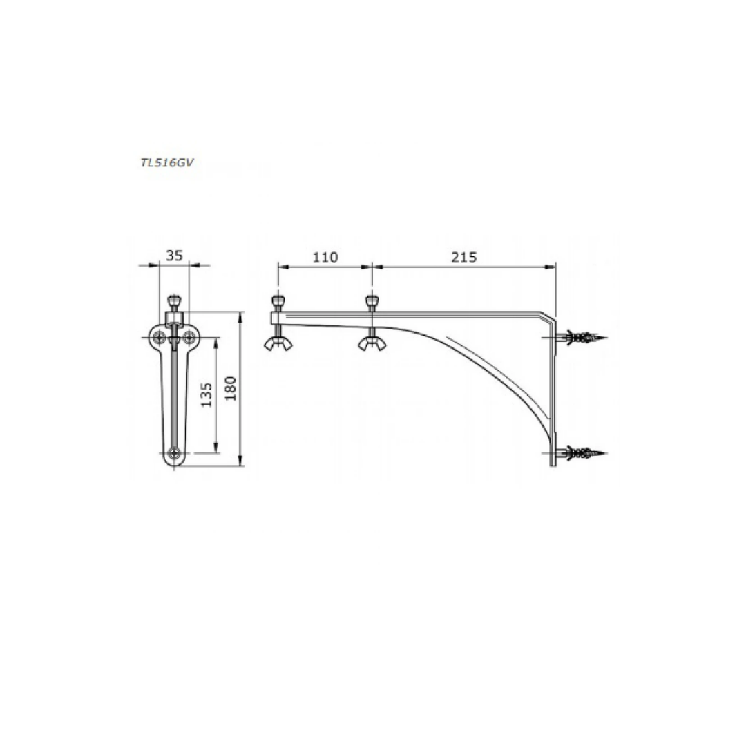 Bộ Giá Đỡ Chậu Âm Bàn TOTO TL516GV