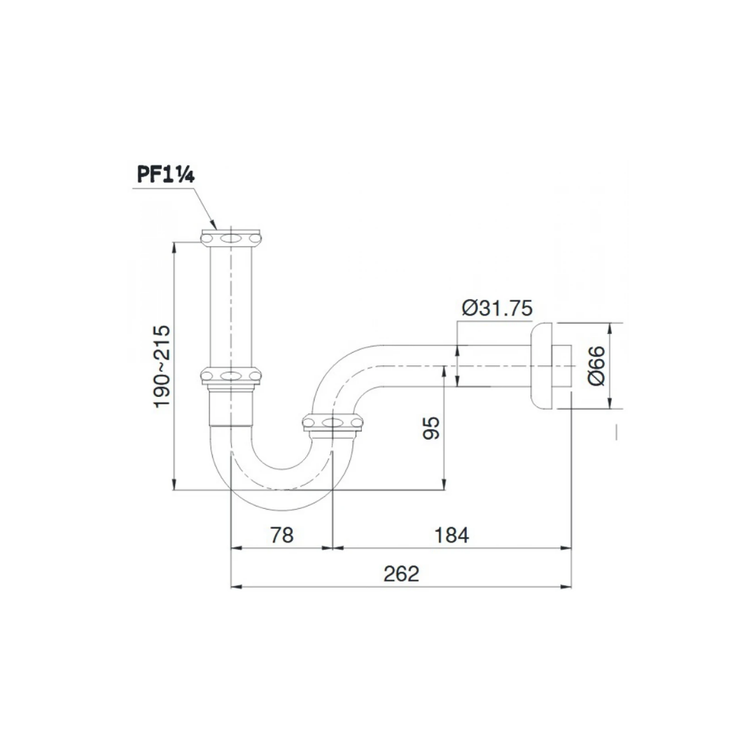 Ống Xả Nước Chữ P TOTO TVLF402