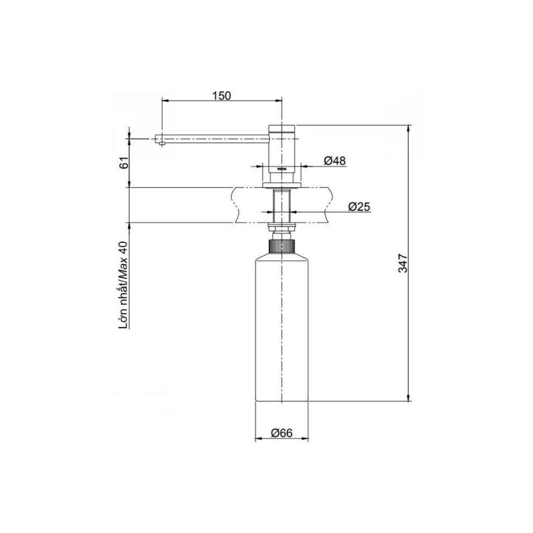 Hộp Xà Phòng TOTO TX728AEV1Z Gắn Chậu