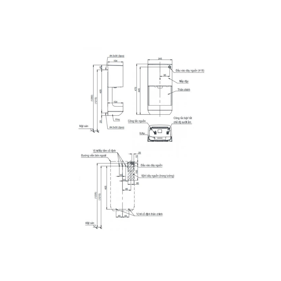 Máy Sấy Tay TOTO TYC322W