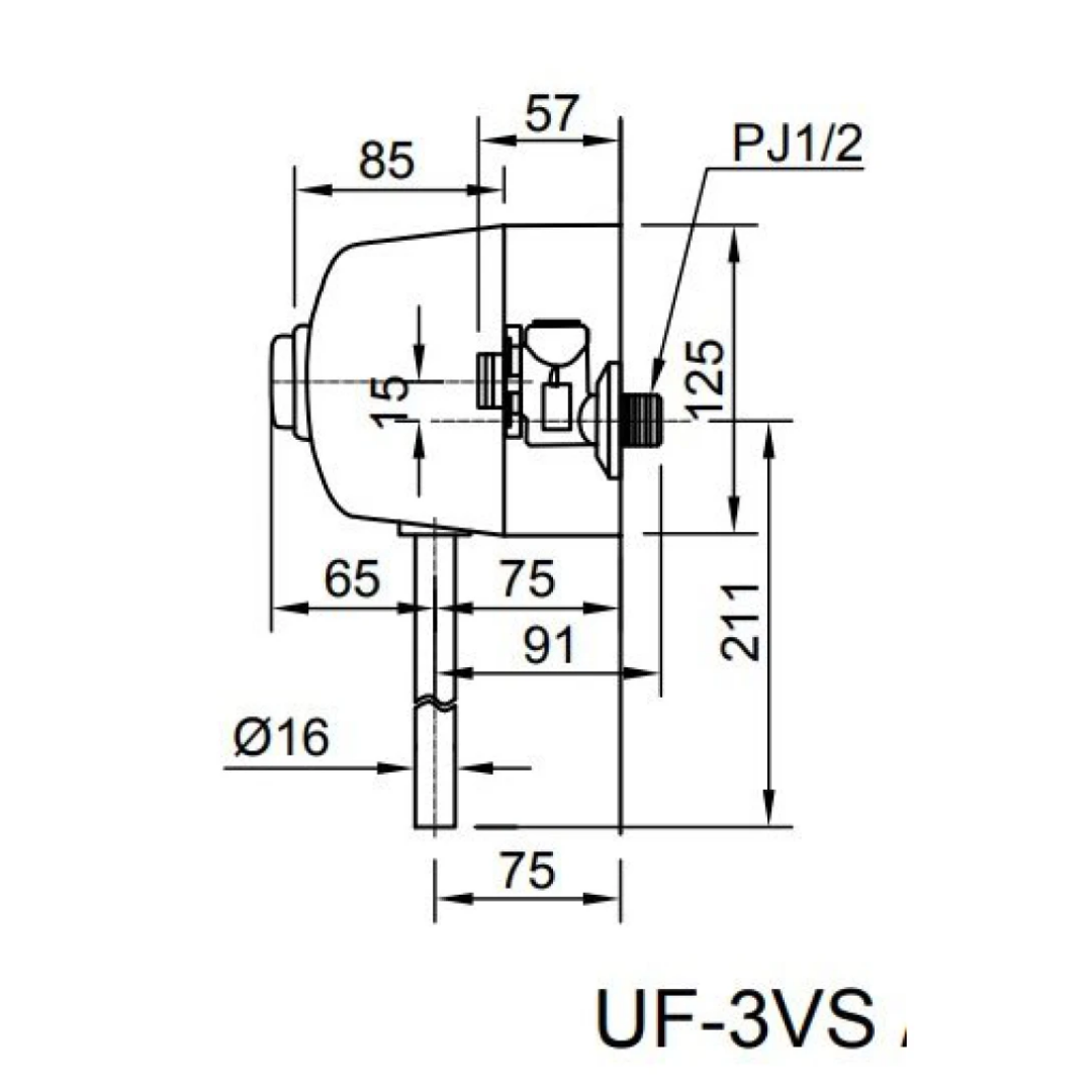 Van Xả Nhấn Bồn Tiểu INAX UF-3VS