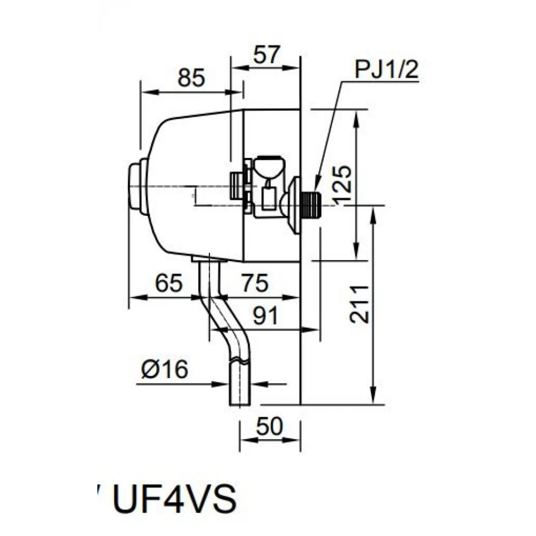 Van Xả Nhấn INAX UF-4VS