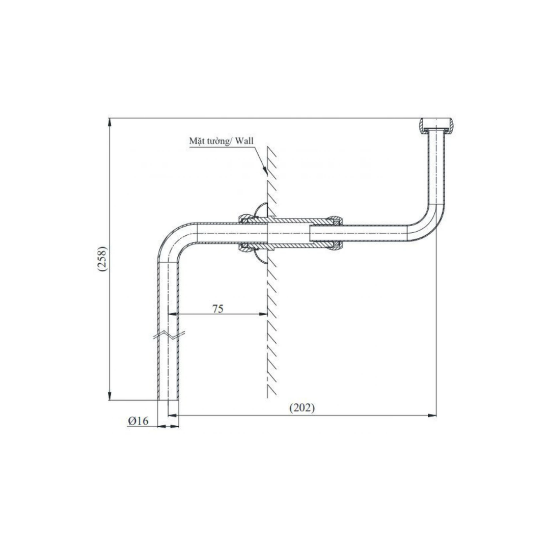 Ống Nối TOTO VM2L037Z Bồn Tiểu Nam